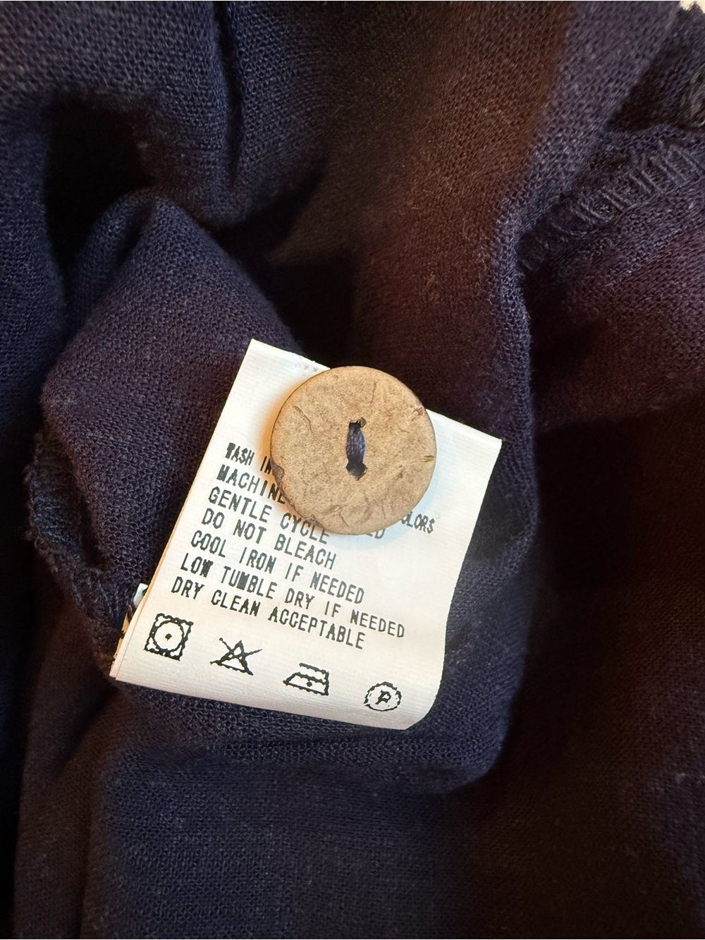NWT Navy Wide-Leg Bermuda linen Women’s Shorts - Picture 9 of 9
